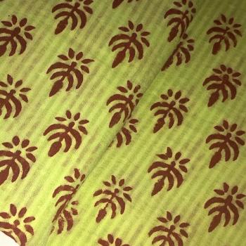 Hand Block Print aus Indien – GREEN PAISLEY